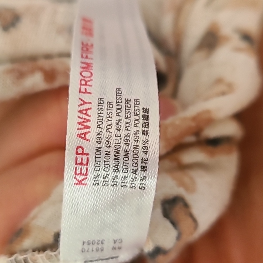Free People Intimately Animal Print Maxed Out Maxi Top Dress Robe Duster SMALL - Picture 14 of 16